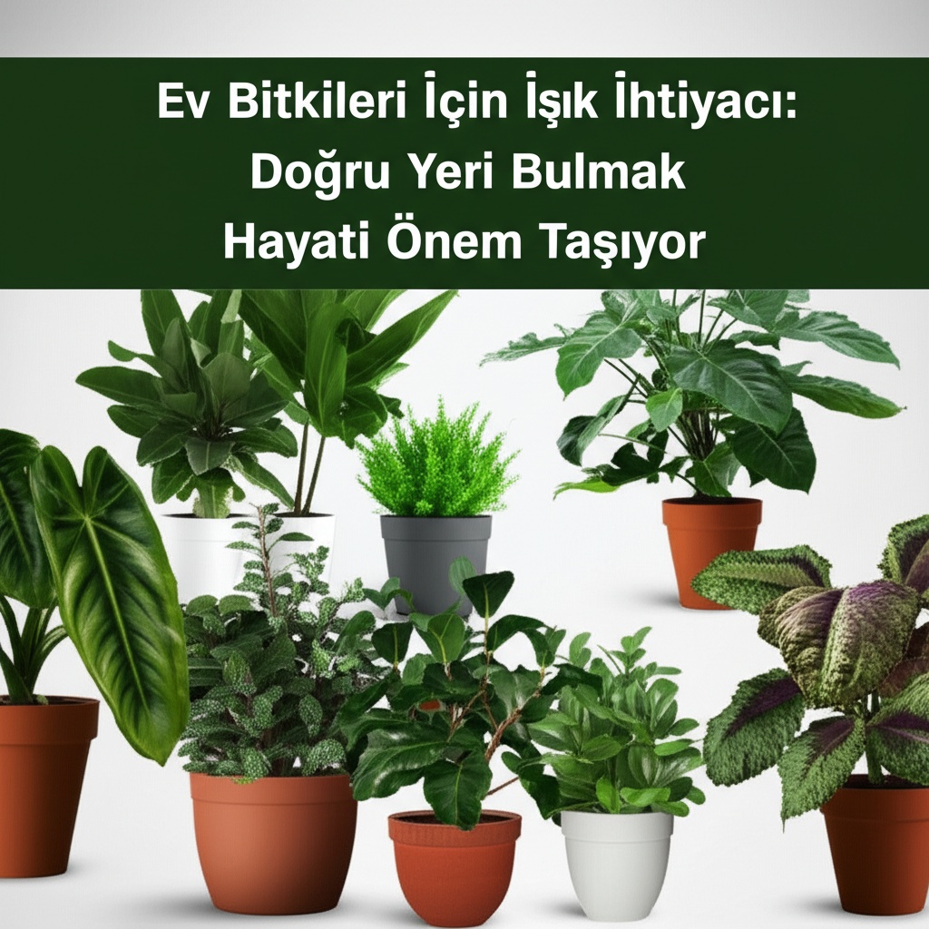 Ev Bitkileri İçin Işık İhtiyacı: Doğru Yeri Bulmak Hayati Önem Taşıyor